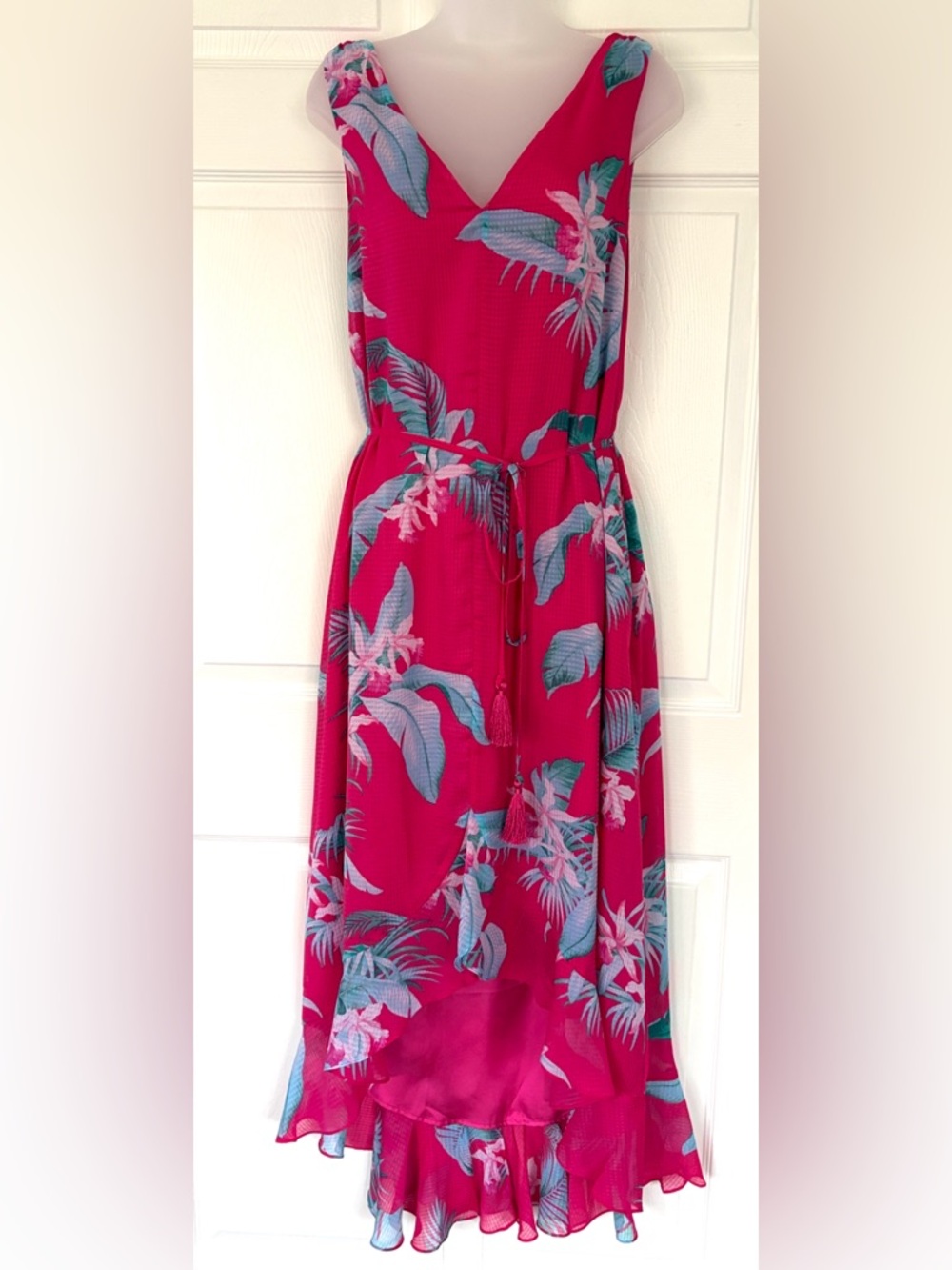 Tommy Bahama Maxi Dress La Brisa Blooms Sleeveless Maxi Dress Pink Floral New XL - Picture 4 of 16